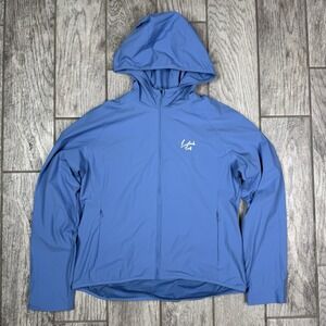 Eastside Golf Womens Jacket Hoodie Mesh Lined Size Medium Blue Polyester Zip New